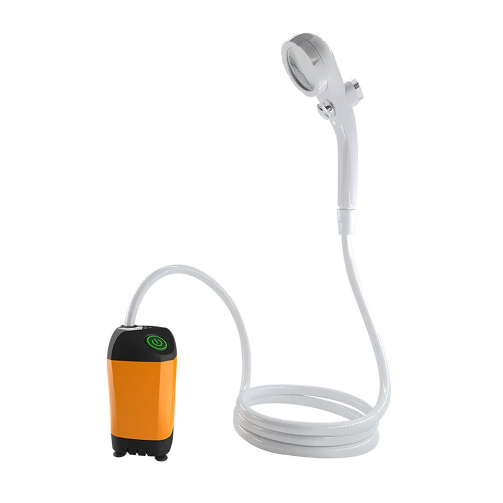 (image for) Portable Electric Shower Pump Outdoor Camping Shower IPX7 Waterproof with Digital Display for Camping Hiking Backpacking Travel